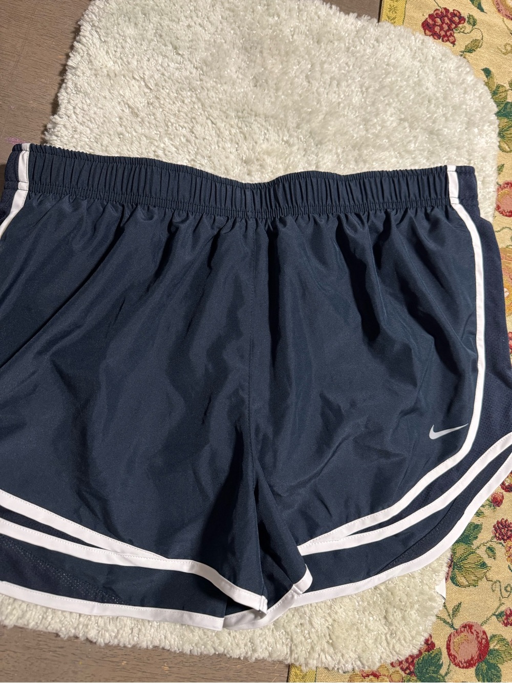 Nike Women’s Navy Shorts with White Piping